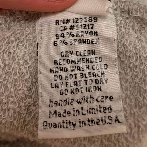 designer michael lauren grey long-sleeve - Picture 4 of 5